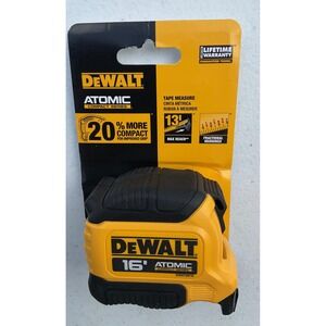 DEWALT Atomic Compact Series 16 ft Tape Measure DWHT38116 Yellow Black NEW